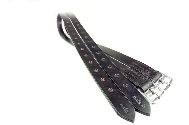 Dever 1in Stirrup Leathers Black